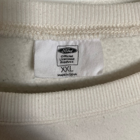 Ford White Sweatshirt with Pink Bronco Girl Graphic - Picture 3 of 3